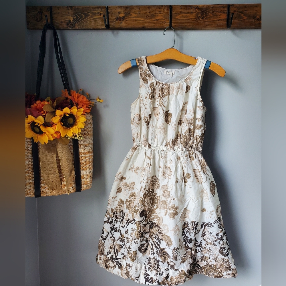 Lands' End Canvas Floral Mini Dress 0